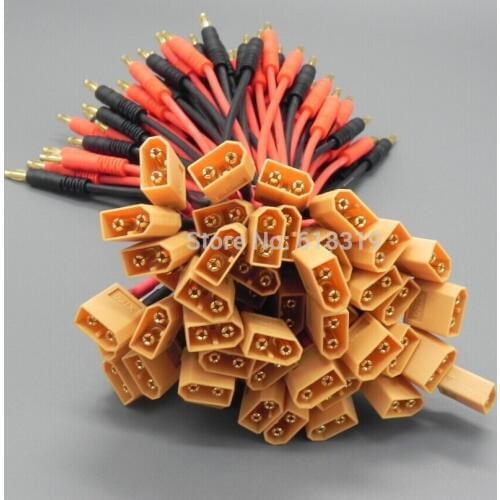 The High Quality a Lot = 50 pcs XT90 with 4.0mm Banana Connector 14AWG 150MM Cable
