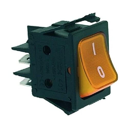 LA Pavoni Yellow Bipolar Switch 16a 250v