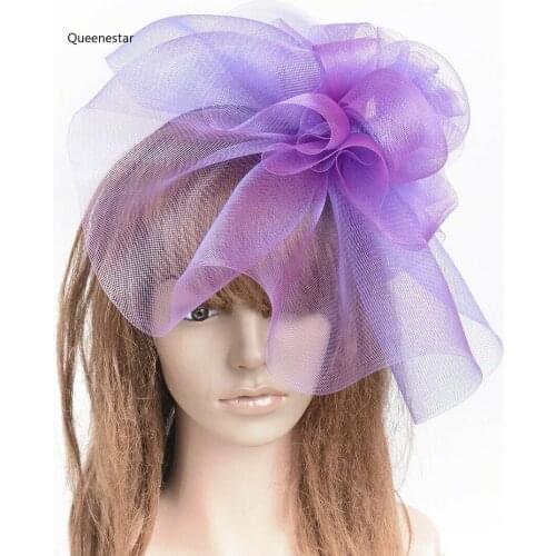 2019 Luxury Large Fascinator Headband Hat Women Hair Accessories Flower Mesh Headband Wedding Party Headwear