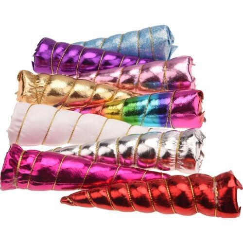 36pcs 3.5cm*13cm unicorn horn Accessory for DIY hair accessories headwear unicorn bow No Hair bows Boutique horns No hair bows