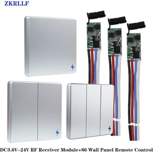433Mhz Wireless Remote Control Switch 5V 12V 24V Micro RF Receiver Module For Led Lamp 433 MHz Night Light Controller