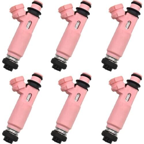6pc/lot Original 195500-4140 MR507376 fuel injector for Pajero Sport 6G72 3.0 V6 V73