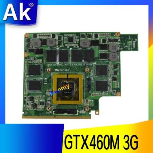 AK GTX460M 12 memory G53S G73S G53SX G53SW G73SW G73JW notebook Graphic Video VGA Card 3G For ASUS G73JW G53JW G73 G53