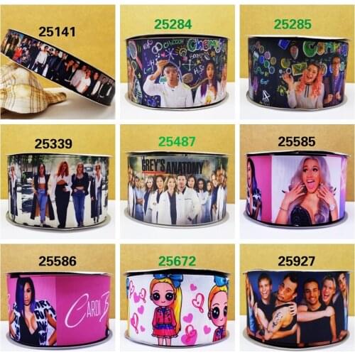 Free shipping 10 yards plaid printed grosgrain cross ribbon 25141