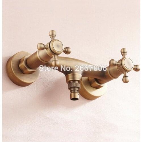 Free shipping Hot sale Style Wall Mount torneira Antique Bathroom Kitchen Sink Water Faucet Mixer Tap Wholesale And retail GI245