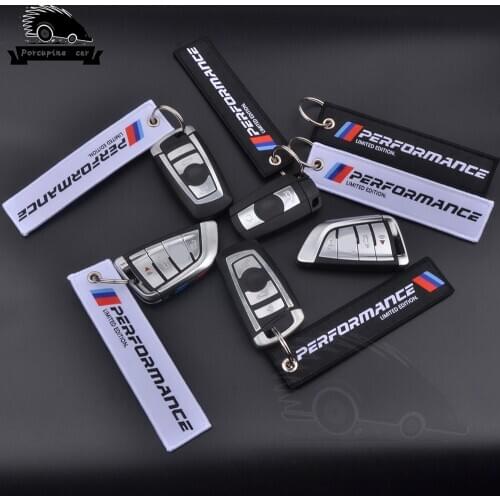 Car Styling M Performance Keychain Keyring For BMW 1 3 5 6 7 X1 X3 X5 X6 E46 E39 E36 E90 F10 F30 Cloth key chain Accessories