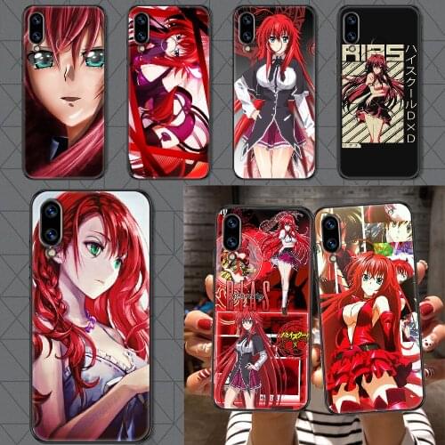 Rias Gremory High School DxD Phone case For Huawei Honor 6 7 8 9 10 10i 20 A C X Lite Pro Play black soft cover luxury hoesjes
