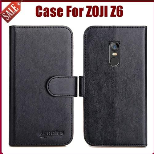Hot Sale! ZOJI Z6 Case New Arrival 6 Colors High Quality Flip Leather Protective Cover For ZOJI Z6 Phone Case