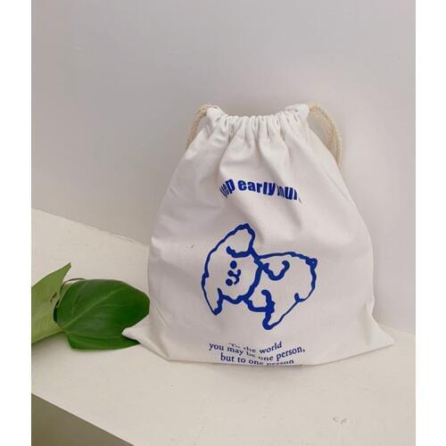 Shopping Bag Canvas Storage Package Bags Drawstring Bag Small Coin Purse Travel Women Cloth Bag Gift Pouch
