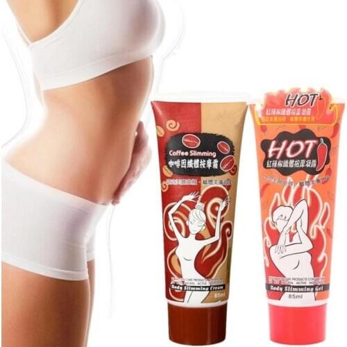85ml Coffee Slimming Cream Fast Burning Fat Lost Weight Body Care Firming Effective Lifting Firm Body pepper Slimming Cream