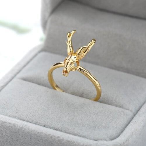 Vintage Punk Skeleton Skulls Rings for Women man HipHop Jewelry Stainless Steel Satan Devil Finger Accessories For Friend