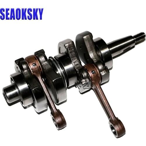 6B4-11400-00 Crankshaft assy for Yamaha 2 Stroke 9.9HP 15HP Boat Motor, Crankshaft for Parsun T15D 6B4-11400