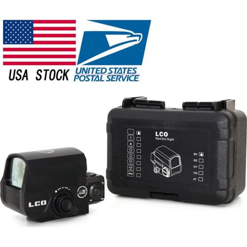 Red dot 20mm slot black sand color in LCO tactical CS training equipment hunting scope riflescope reddot