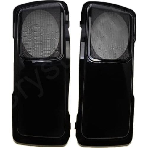 Motorcycle 6"x9" Speaker Saddlebag Lids For Harley Touring Bagger Electra Street Glide Road King FLHX 1993-2013 2012 2011 2010