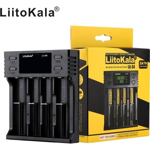 LiitoKala Lii-PD4 Lii-PL4 lii-S2 lii-S4 lii-402 lii-202 lii-S8 lii-S6 battery Charger 18650 26650 21700 lithium NiMH battery