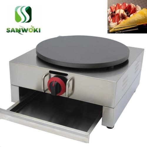 LPG gas Crepe Pizza Maker Pancake Machine Non-stick Griddle Baking Pan Cake Machine omelette pan Teppanyaki baking pan