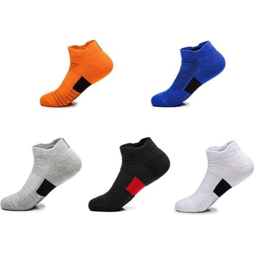 Professional Sports Socks Men Towel Bottom Cotton Non-Slip Sports Terry Outdoor Short Tube Socks Quick-Drying Runing Socks