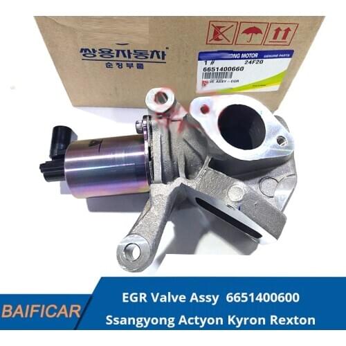 Baificar Brand New Genuine Exhaust Gas Recirculation EGR Valve Assy 6651400600 For Ssangyong Actyon Kyron Rexton 2.0T 2.7T 11-12