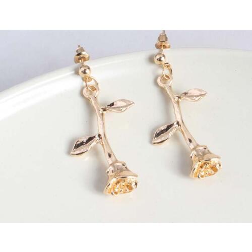 Wholesale Sales Punk 2018 Fashion New Earrings Simple Temperament Ladies Sweet Wild Flower Branches Ladies Earrings