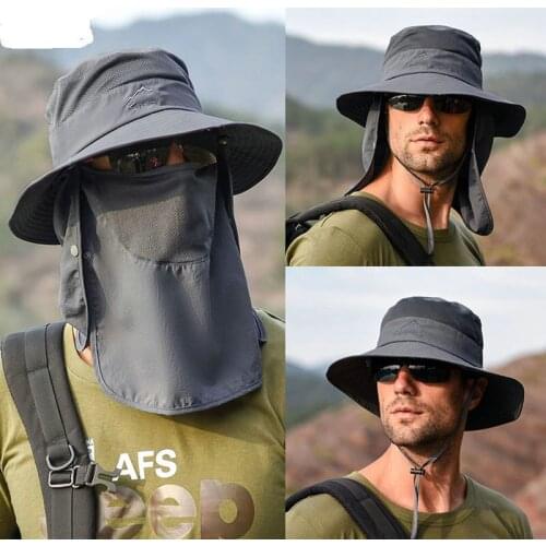 Bucket Hats Men Summer Spring Taslan Sun Protection Quick Dry Fisherman Caps Waterproof Breathable Sun Hats Women Hats