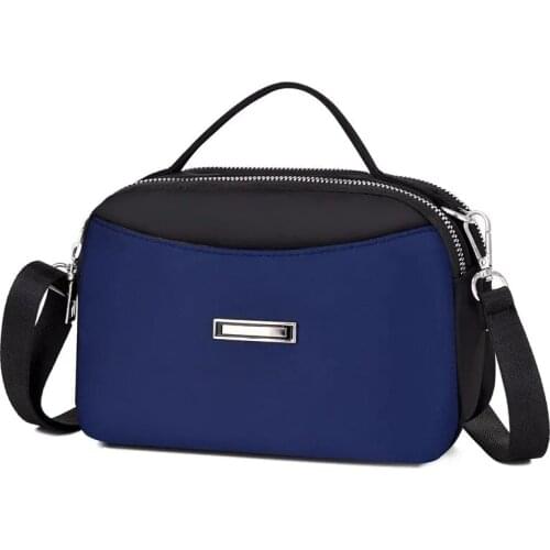 Casual Nylon Small Square Bag Female Large Capacity Shoulder Messenger Bag Multifunction Crossbody Satechel Bag Travel Handbags