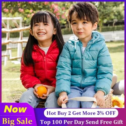 Candy Color Winter Jackets Girls Children Outerwear Boys Down Hooded Coat Autumn Warm Teenage Parka Kids Winter Jacket Clothes