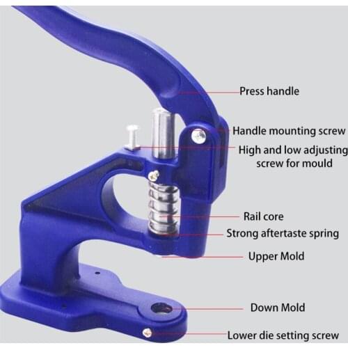 LXAE Manual Hand Press Machine Eyelet Snaps Rivets Installation Press Machine Cloth Cover Button Machine Sewing Repair Tool