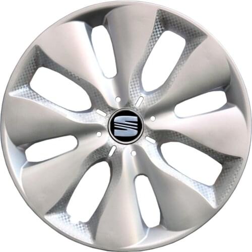Seat Ibiza 15 ''inch Compatible 4 Wheel Cover Number 1 Team in 2014 GRİ1169