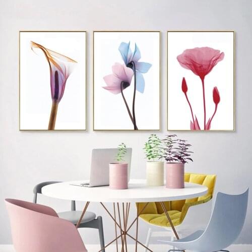 Modern Watercolor Different Plant Poster Canvas Print Painting Wall Art Living Room Home Decoration