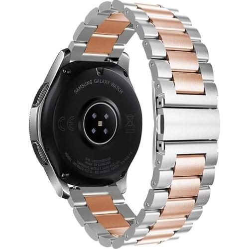 20mm Sports Steel Band For Samsung Galaxy Watch SM-R810 42MM & Gear 2 Sport Strap For Huami Amazfit Bip/Amazfit 2 Smart Watch