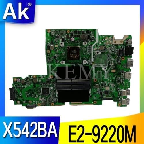 X542BA laptop motherboard For ASUS X542B X542BP A580B K580B Mainboard 100% test E2-9220M CPU
