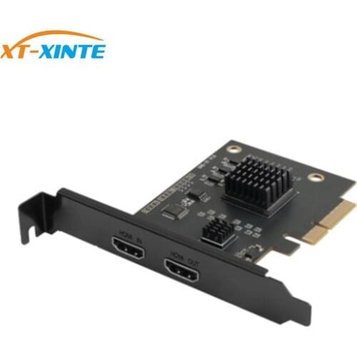 XT-XINTE Bulid-in PCIe HDMI-compatible Video Capture Card 4K60 HDR PCIe Interface 2K144 1080p240 PS5 Capture Audio Video Source