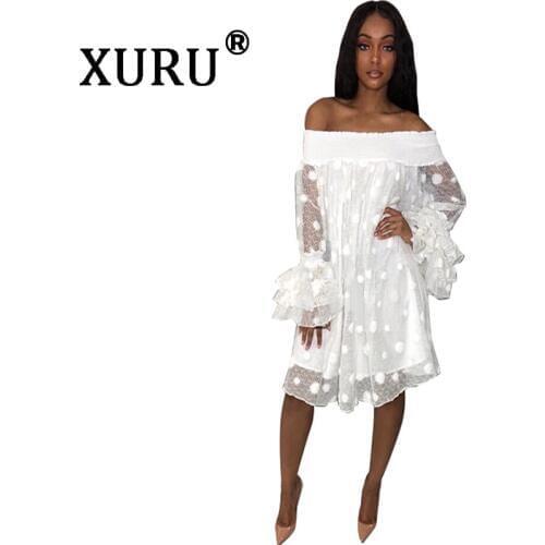 XURU Summer Dresses With Sleeves