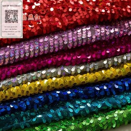 100CM * 130CM/Parts, Seeds Sequin Tablecloth Wedding Decoration Cloth Stage Water Droplets Sequin Garments Fabric, DIY Materials