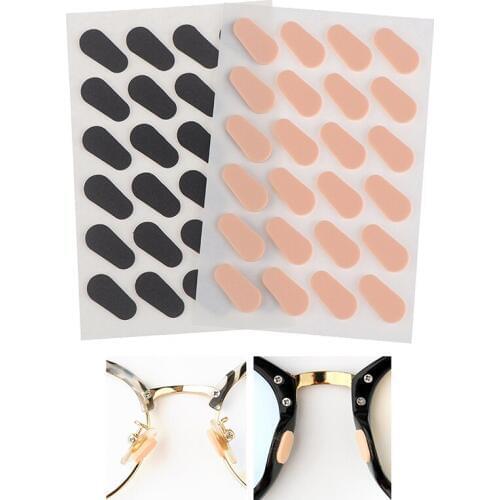 24pcs/sheet Anti-Slip Eyeglass Nose Pads For Glasses Unisex Self Adhesive Eyeglass Nose Pads Thin Nosepads Soft Foam Nose Pads