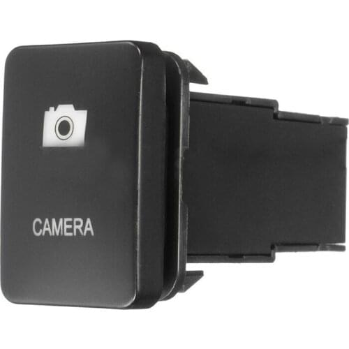 33x22mm 12V Blue LED Illuminated Switch On/Off For Toyota Landcruiser Yaris RAV4 Black