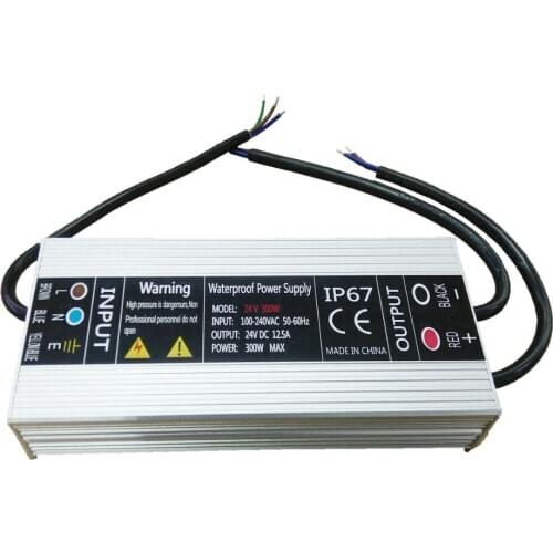 FREE DHL 5pcs/lot 350W 300W DC12V/DC24V LED Power Supply for LED light,Input 110V~260V P67 waterproof power