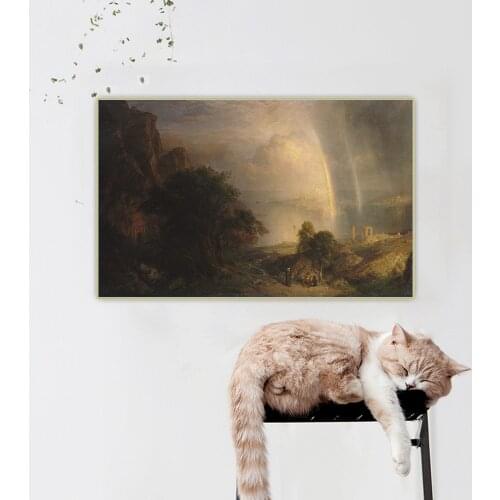 Citon Frederic Edwin Church《The Aegean Sea》Canvas Art Oil Painting Artwork Poster Picture Backdrop Wall Decor Home Decoration