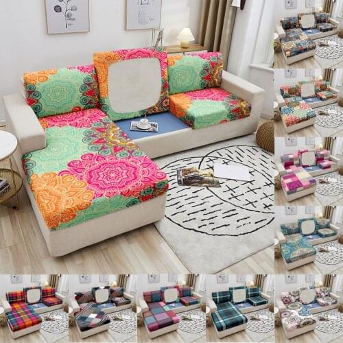 Elastic Sofa Seat Cover Sofa Seat Cushion Cover Couch Slipcover 3D Mandala Print Slipcover Armchair Cover for Living Room