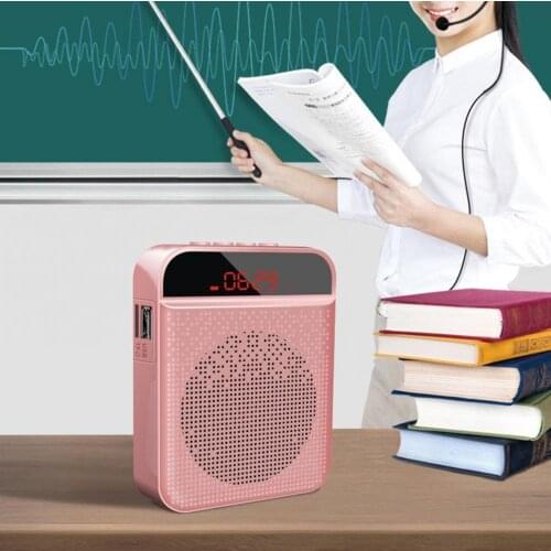 Loudspeaker Voice Amplifier Speaker Portable Multifunctional Loudspeaker With Personal Microphone For Teaching And Guide