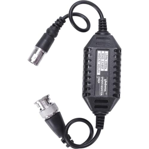 Coaxial Video Ground Loop Isolator Balun BNC Male to Female for CCTV Camera