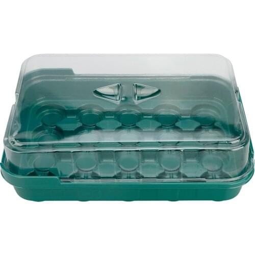 Hole Plant Seed Grows Box Gardening Seedling Tray Indoor 6pcs Outdoor Transparent Cover Black Degradable Durable Flower Pot