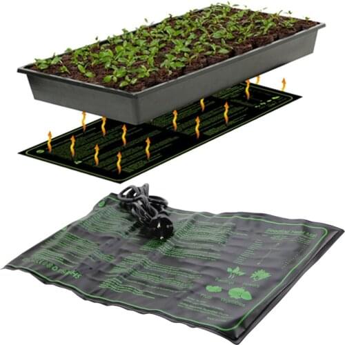 1PC Seedling Heating Mat 20x10'' Waterproof Plant Seed Germination Propagation Clone Starter Pad US UK EU AU Plug Garden Supplie
