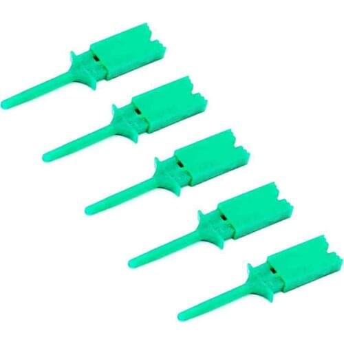 Green Logic Analyzer Test Hook - Pack of 5