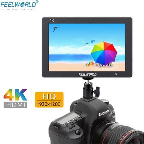 Feelworld T7 7" Camera monitor 4K HDMI 1920x1200 LCD IPS Full HD On-camera Monitor Video Assist 7 inch Camera Field Monitor