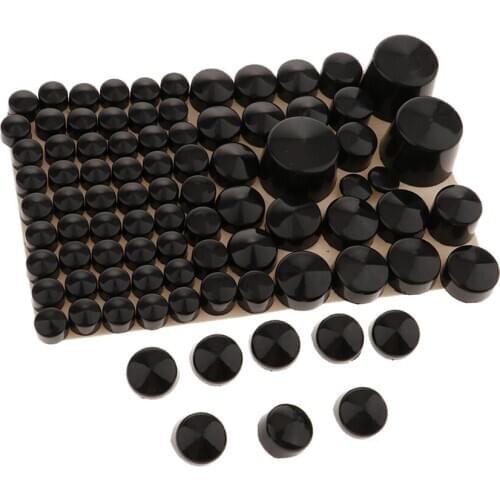 ABS Plastic Screw Nut Cap + Bolt Cover Set Fit for Harley Touring 1994-2017, Security License Plate Frame Mounting Screws Bolt