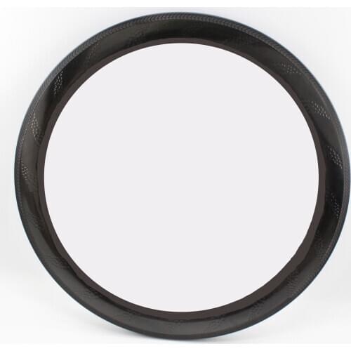 Newest 700C 454 58mm moonscape Road bike full carbon fibre bicycle dimpled wheelset carbon clincher tubular rims wavy Free ship