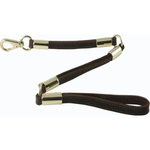 New Flexible Leather Strap for Medium Big Dogs Husky Golden 3 Links Dog Leads Outdoor Training Leather Leashes 80cm 100cm