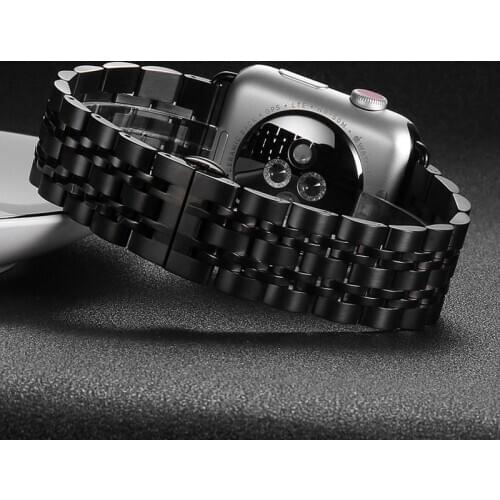 Stainless steel strap for apple watch band 44mm 40mm 42mm 38mm iwatch pulseira 5/4/3/2/1 Butterfly buckle bracelet Accessories