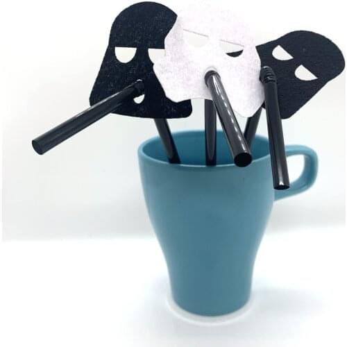 20pcs Party Straws Star Wars Decorations Home Supplies Vader For Decor Children Room Disposable Tableware
